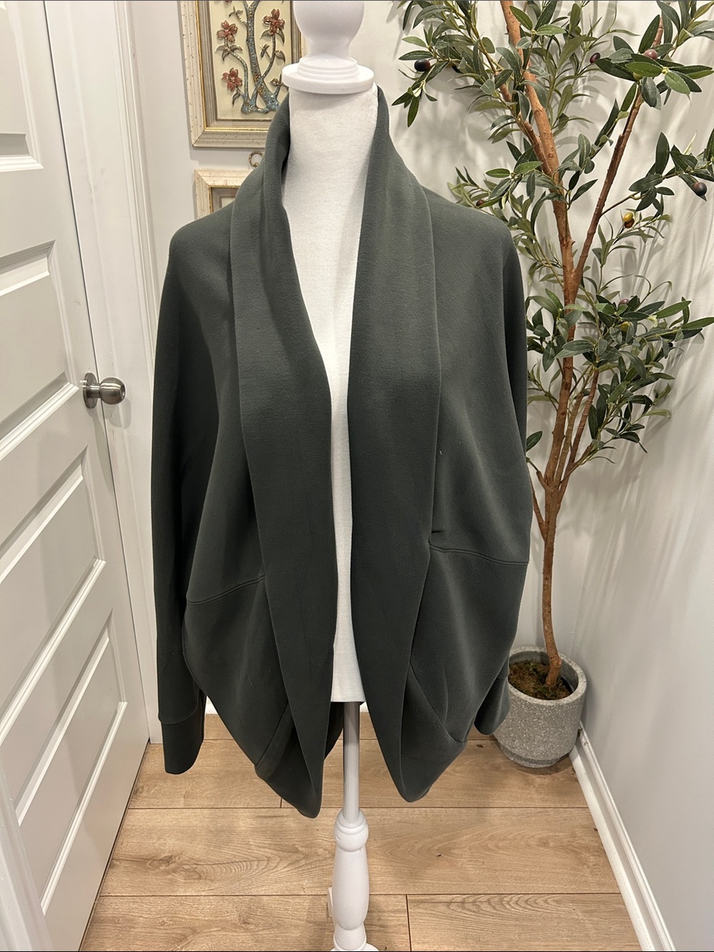 Spanx Airessentials -Women’s Cardigan - Dark Olive